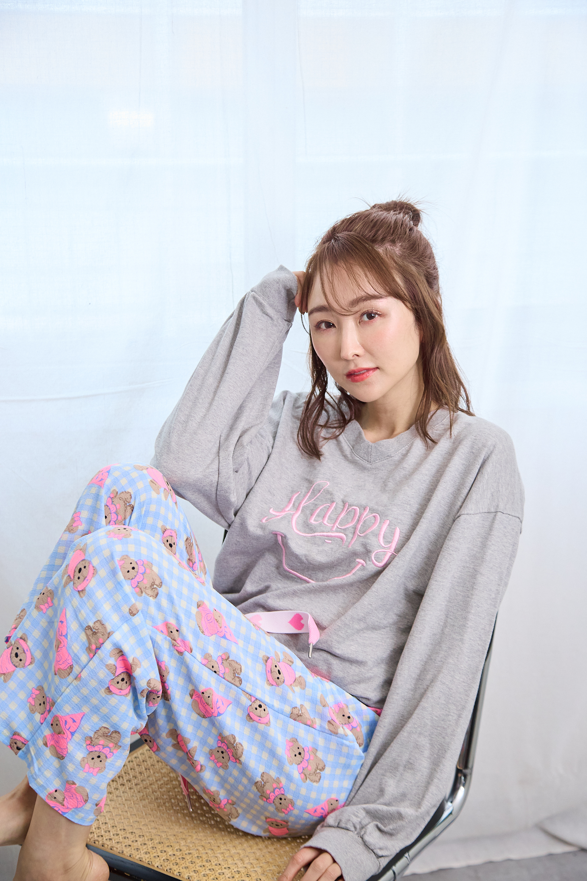 【クマさん柄ルームウェア（kk2503-a9）】