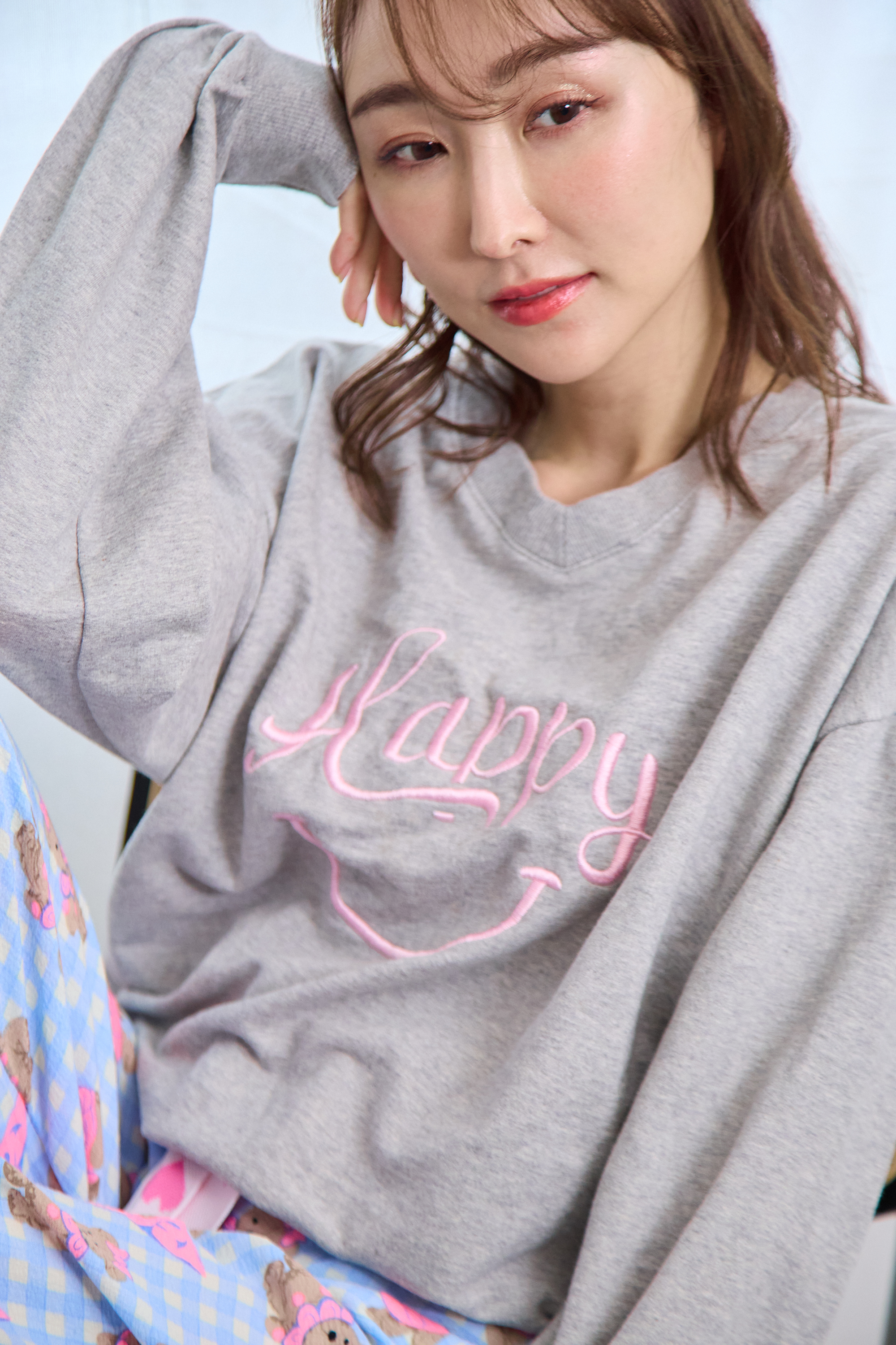 【Happyロゴスウェット（kk2503-a4）】TH