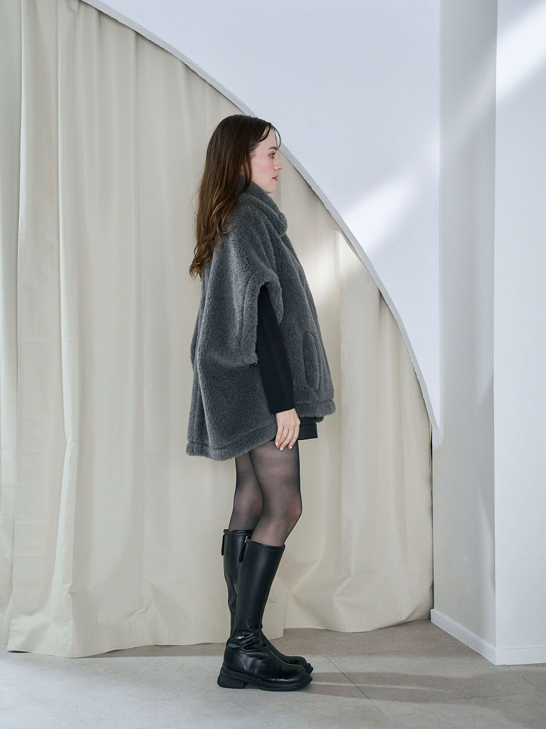 極ふわボアコート/ショート(sz005)TH