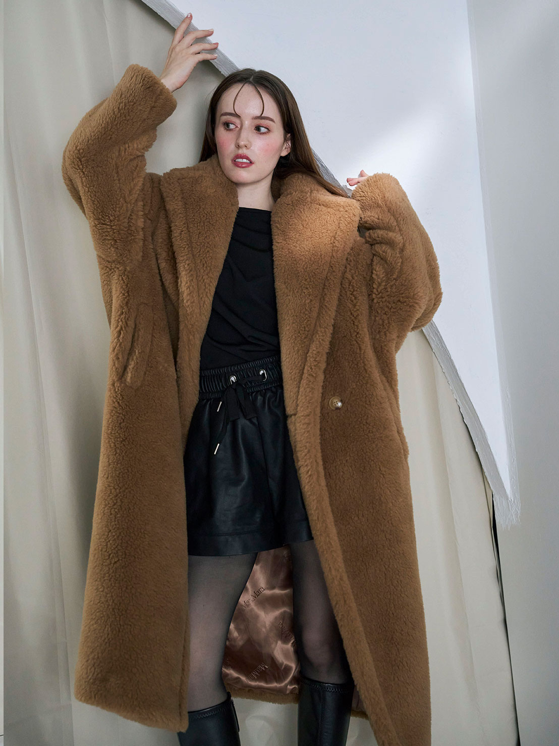 極ふわボアコート/ロング(sz004)TH