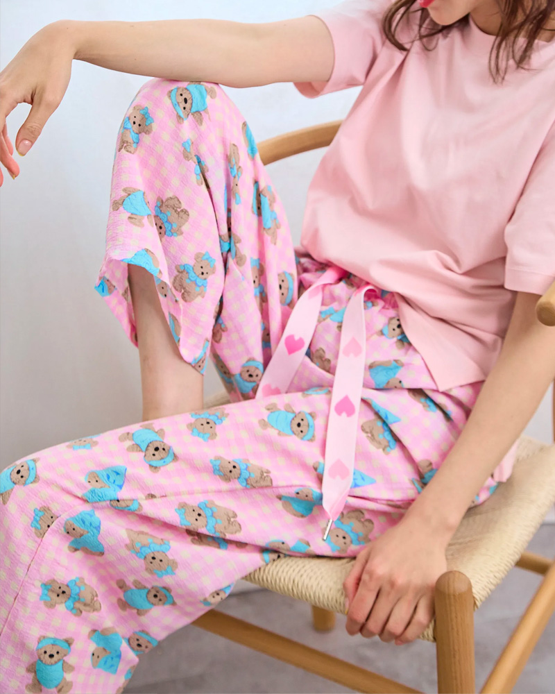 【クマさん柄ルームウェア（kk2503-a9）】