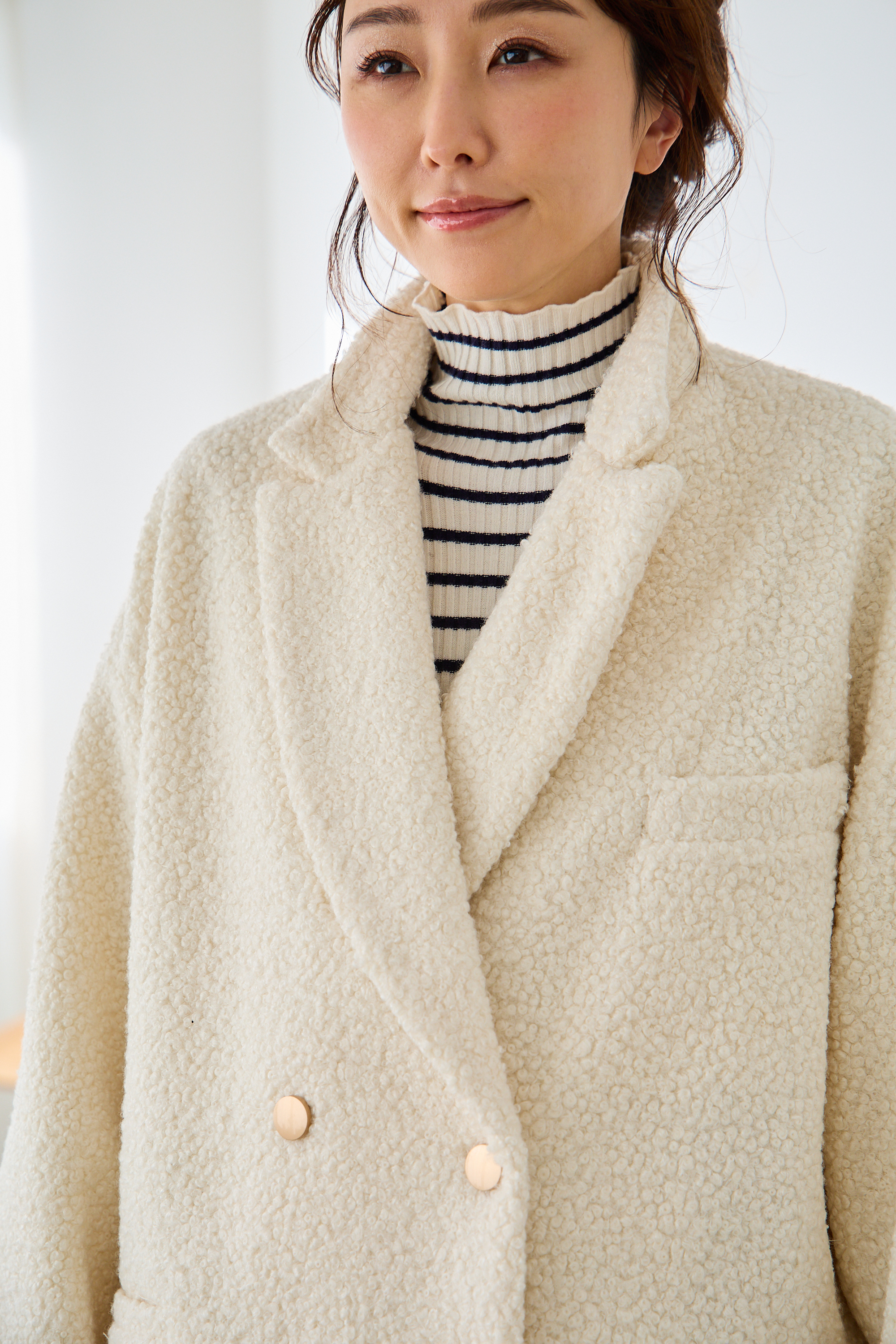 【ブークレー　オーバーサイズジャケットコート(kbm590)】メール便OK