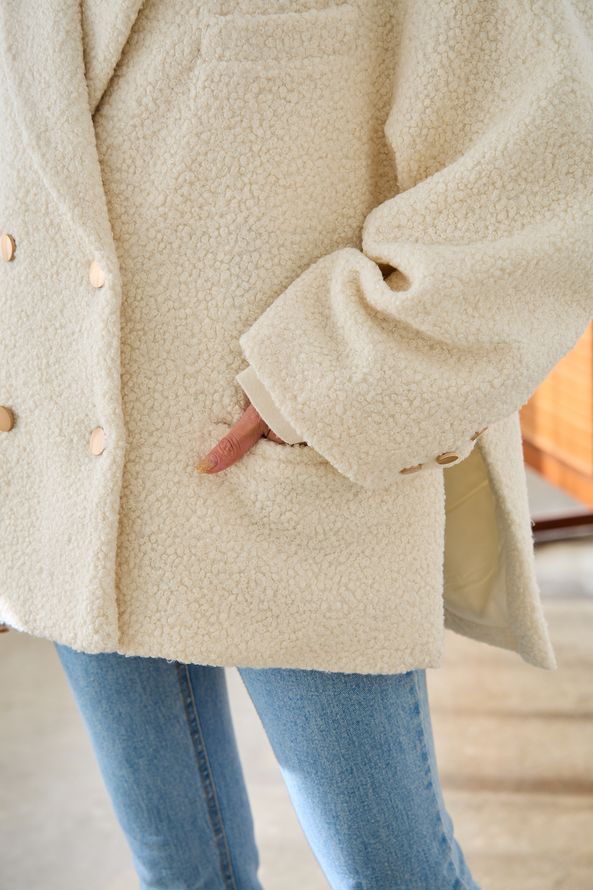 【ブークレー　オーバーサイズジャケットコート(kbm590)】メール便OK