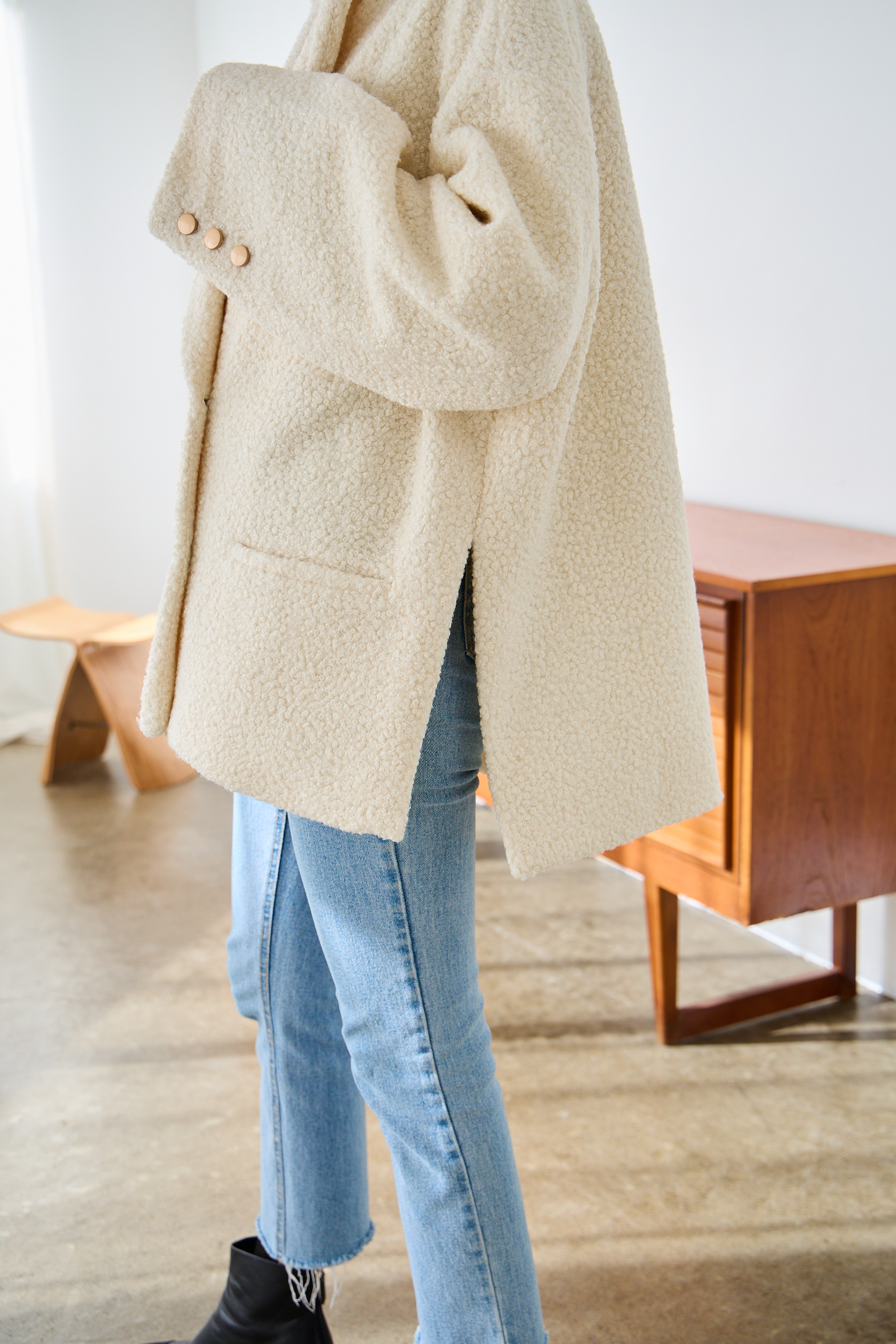 【ブークレー　オーバーサイズジャケットコート(kbm590)】メール便OK