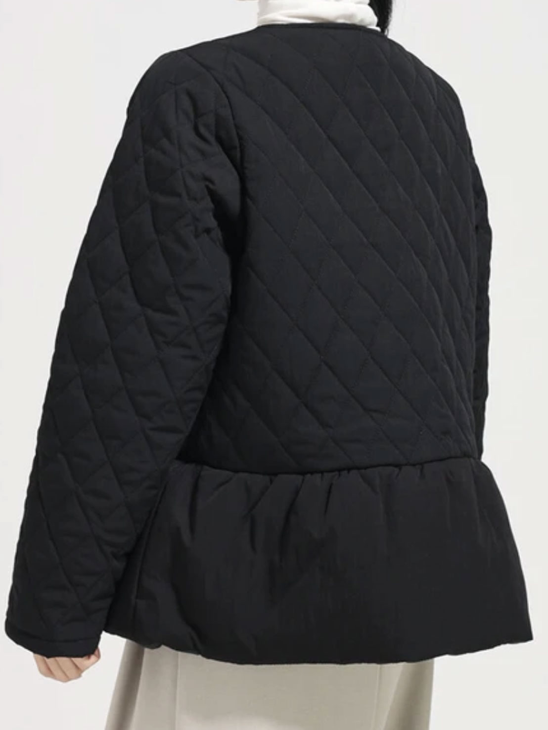 キルティングフレアコート(aj34)