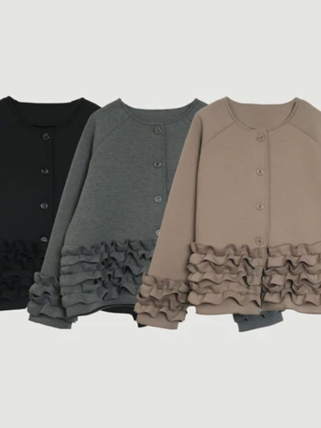 ボンディングフリルコート(aj33)