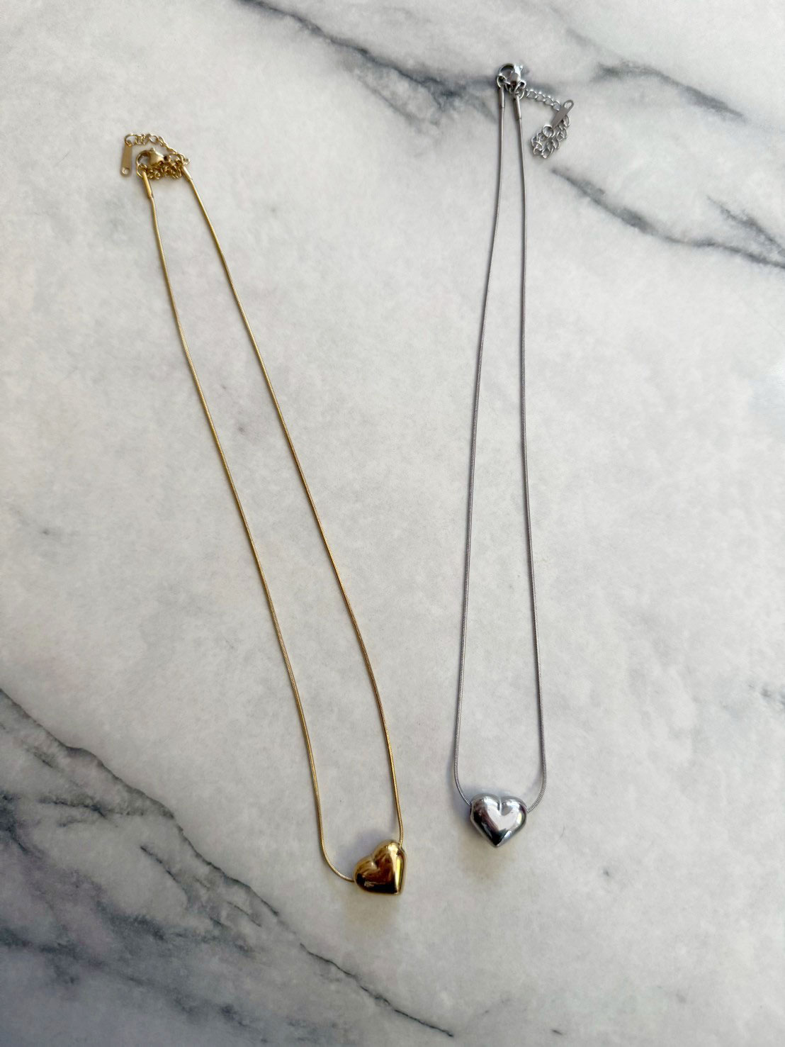 ぷっくりハート ネックレス(SZ11-16)