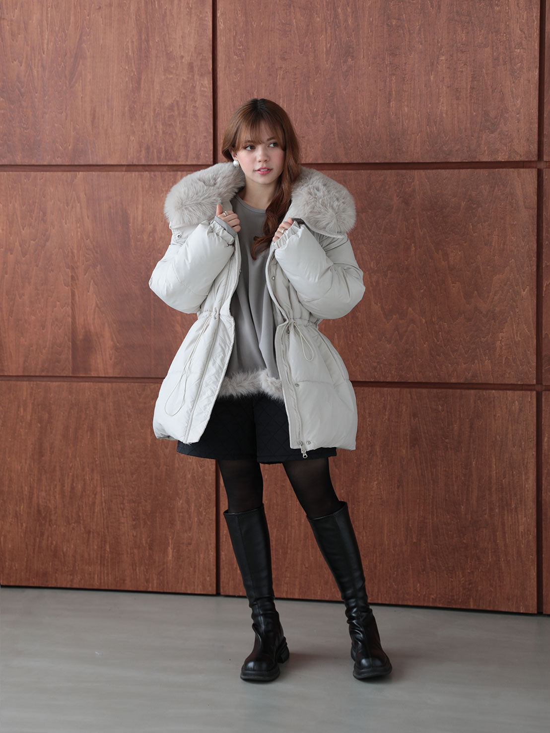 極暖中綿アウター/ミディ丈(kk11004)TH