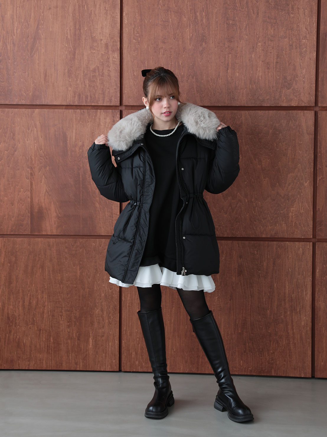 極暖中綿アウター/ミディ丈(kk11004)TH