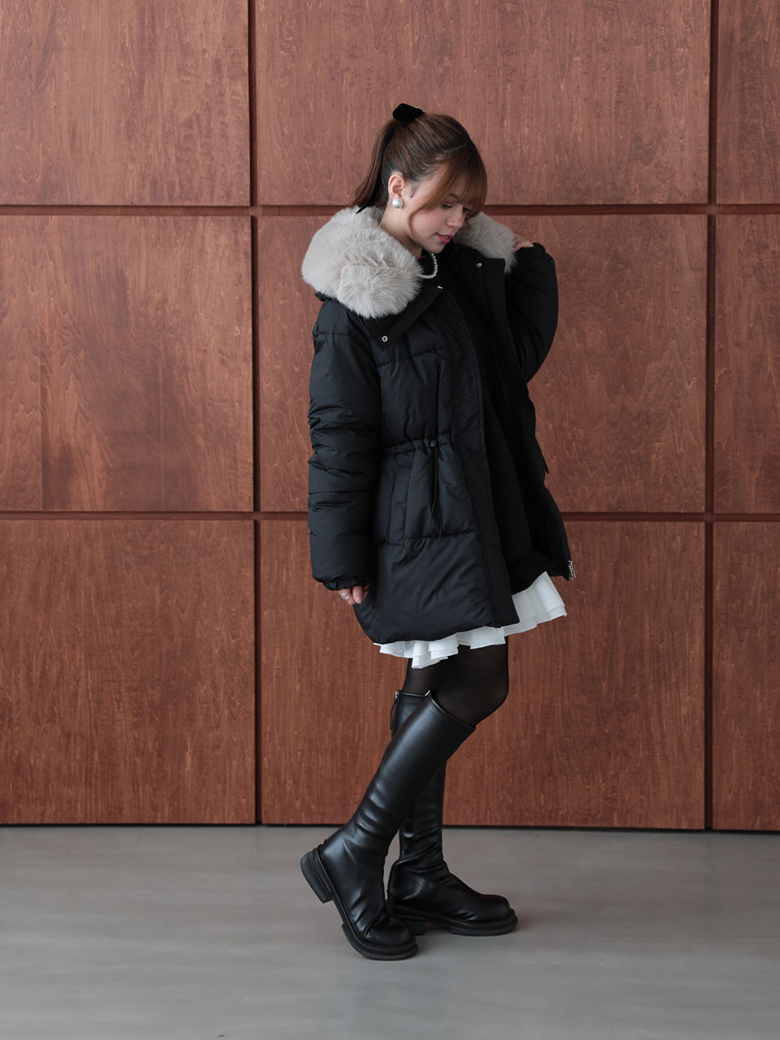 極暖中綿アウター/ミディ丈(kk11004)TH