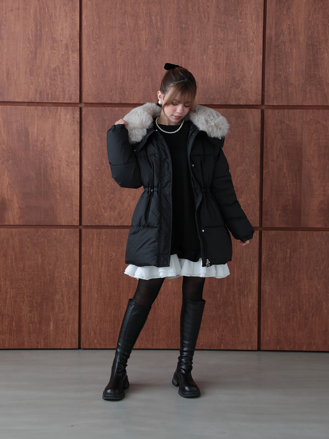 極暖中綿アウター/ミディ丈(kk11004)TH