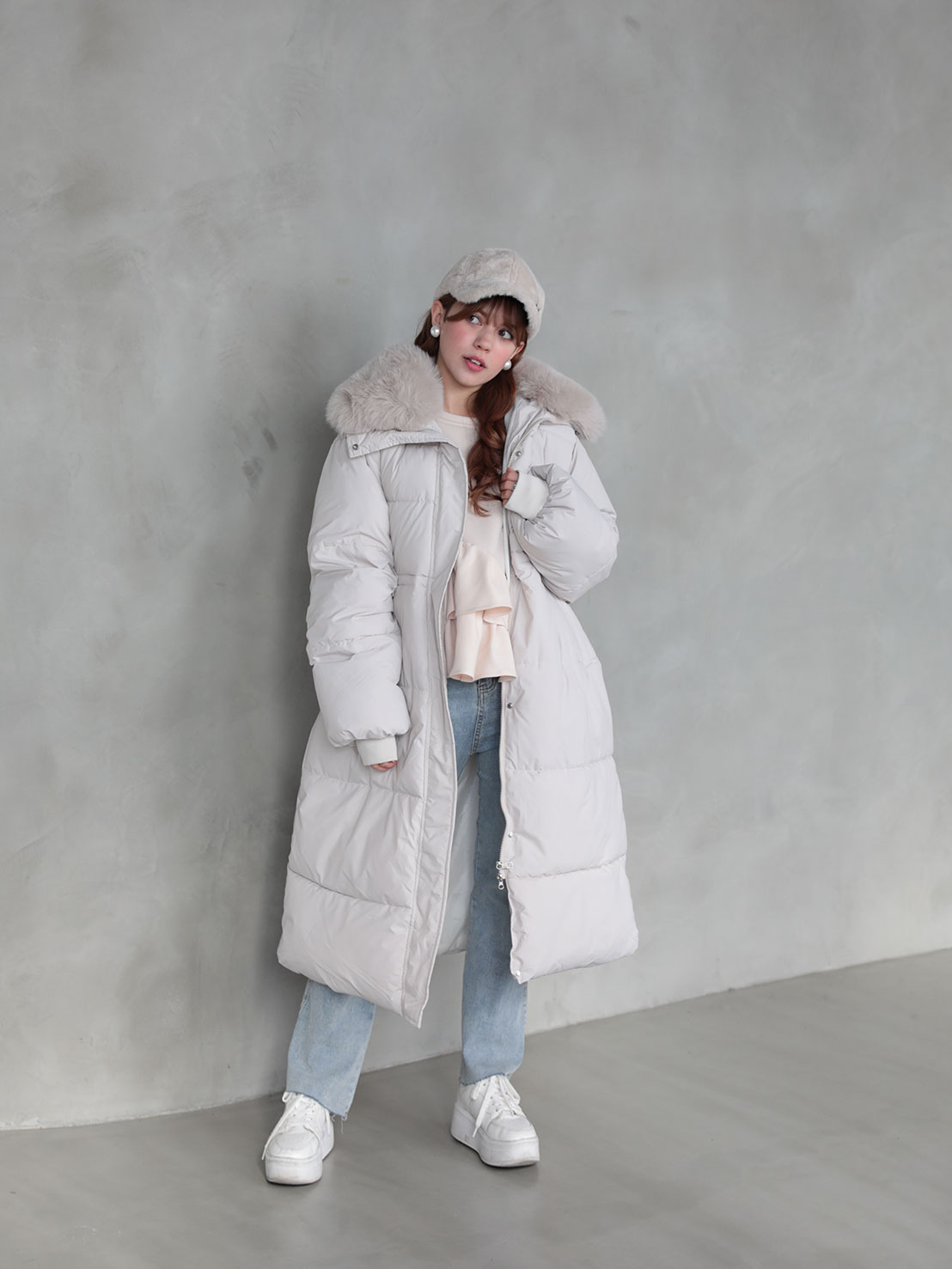 極暖中綿アウター/ロング丈(kk11004-3)TH