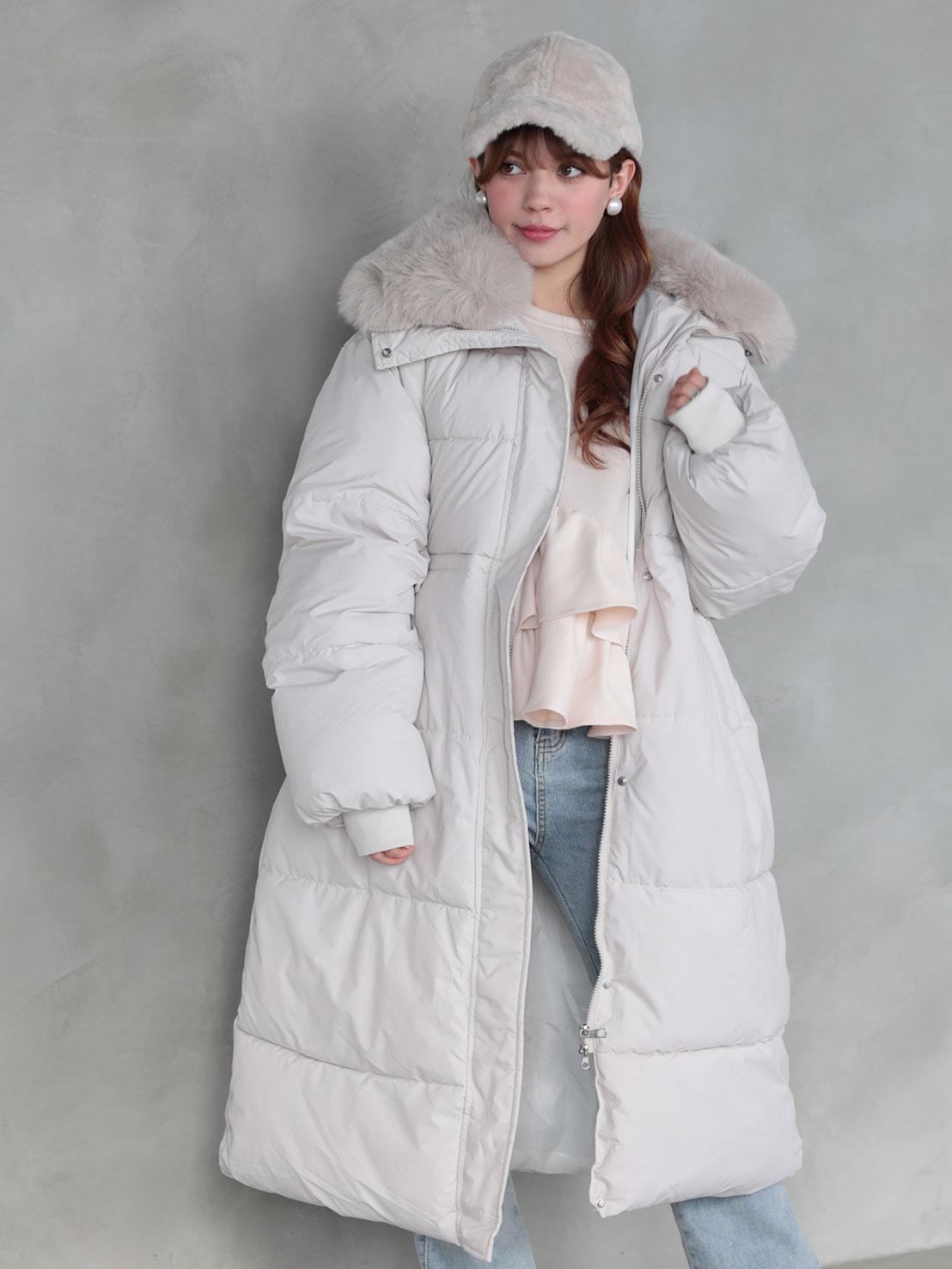 極暖中綿アウター/ロング丈(kk11004-3)TH