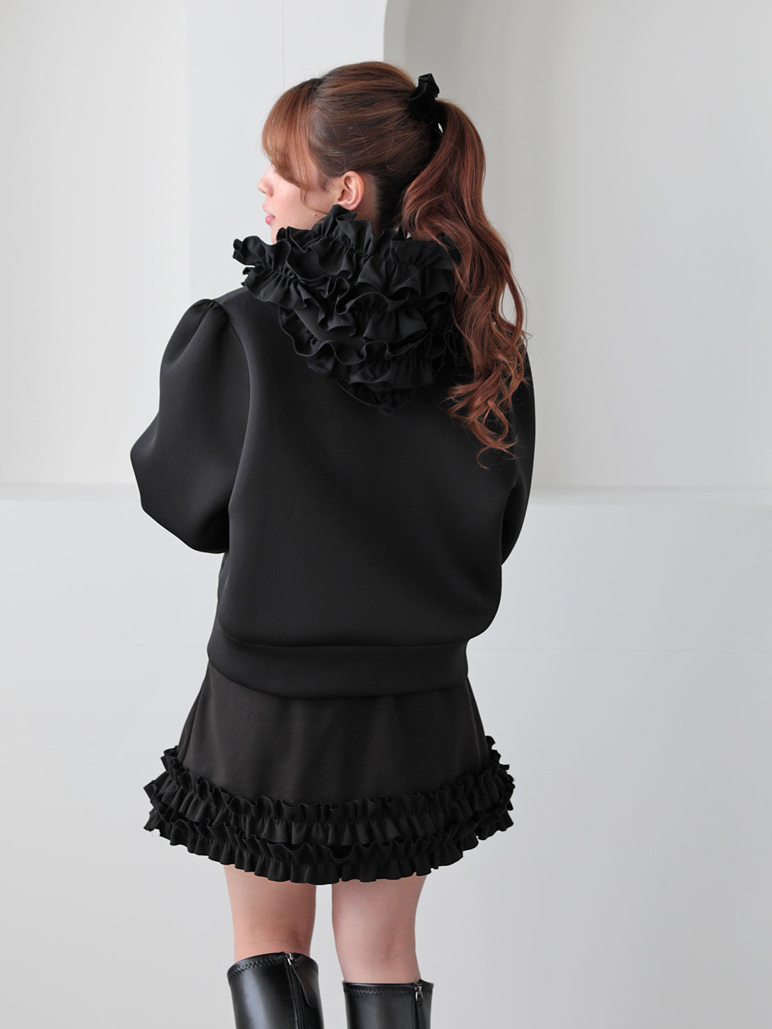 DOUBLEフリルミニスカート(ka005)