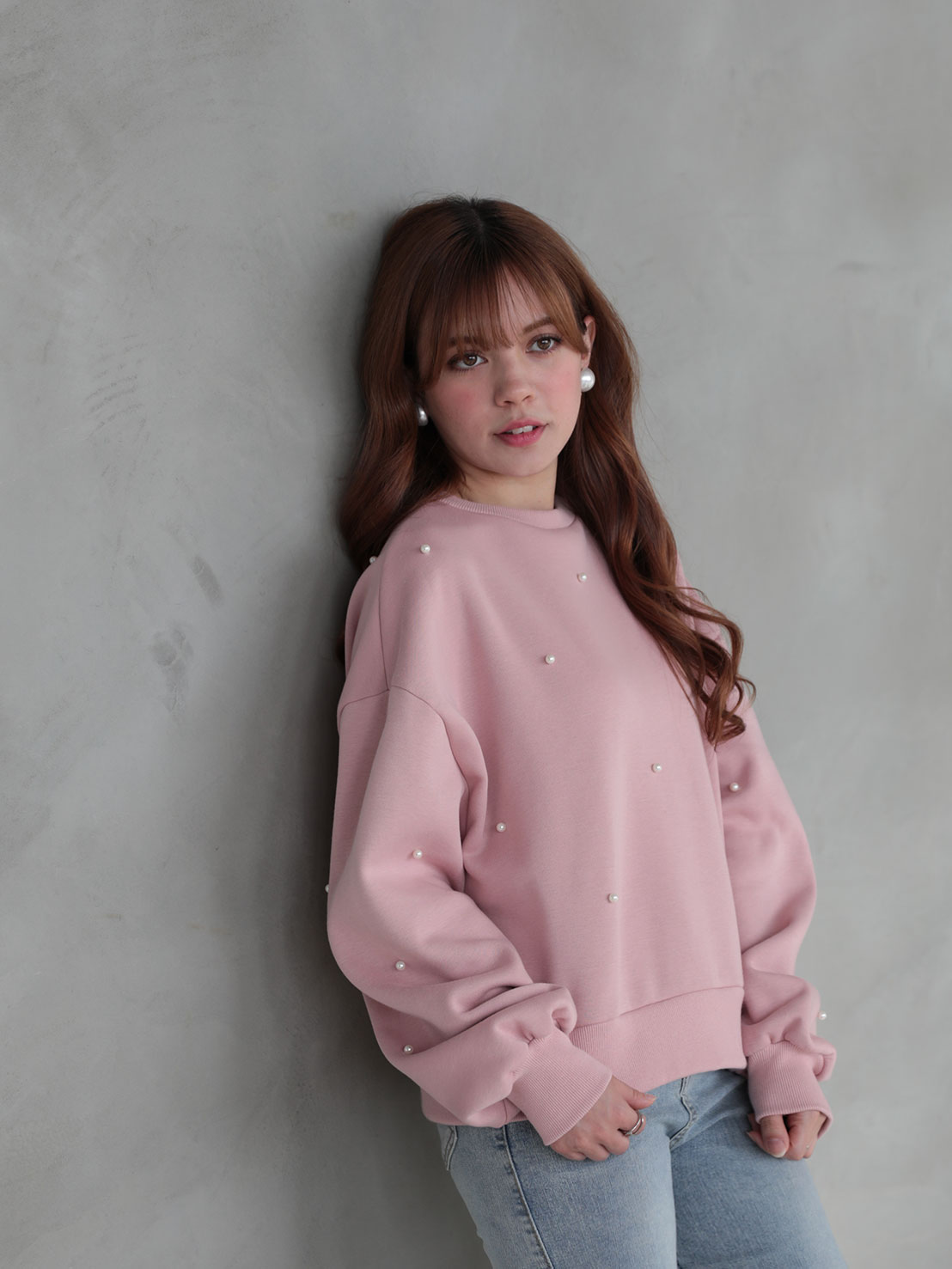 PINK PINK パールスウェット(ma30-2511)