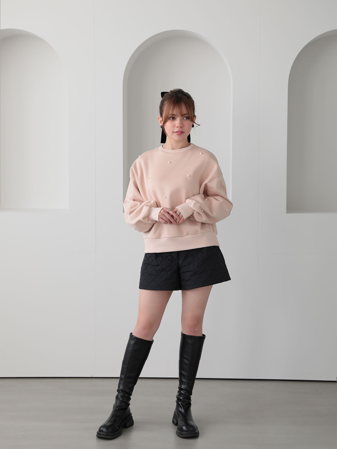 PINK PINK パールスウェット(ma30-2511)