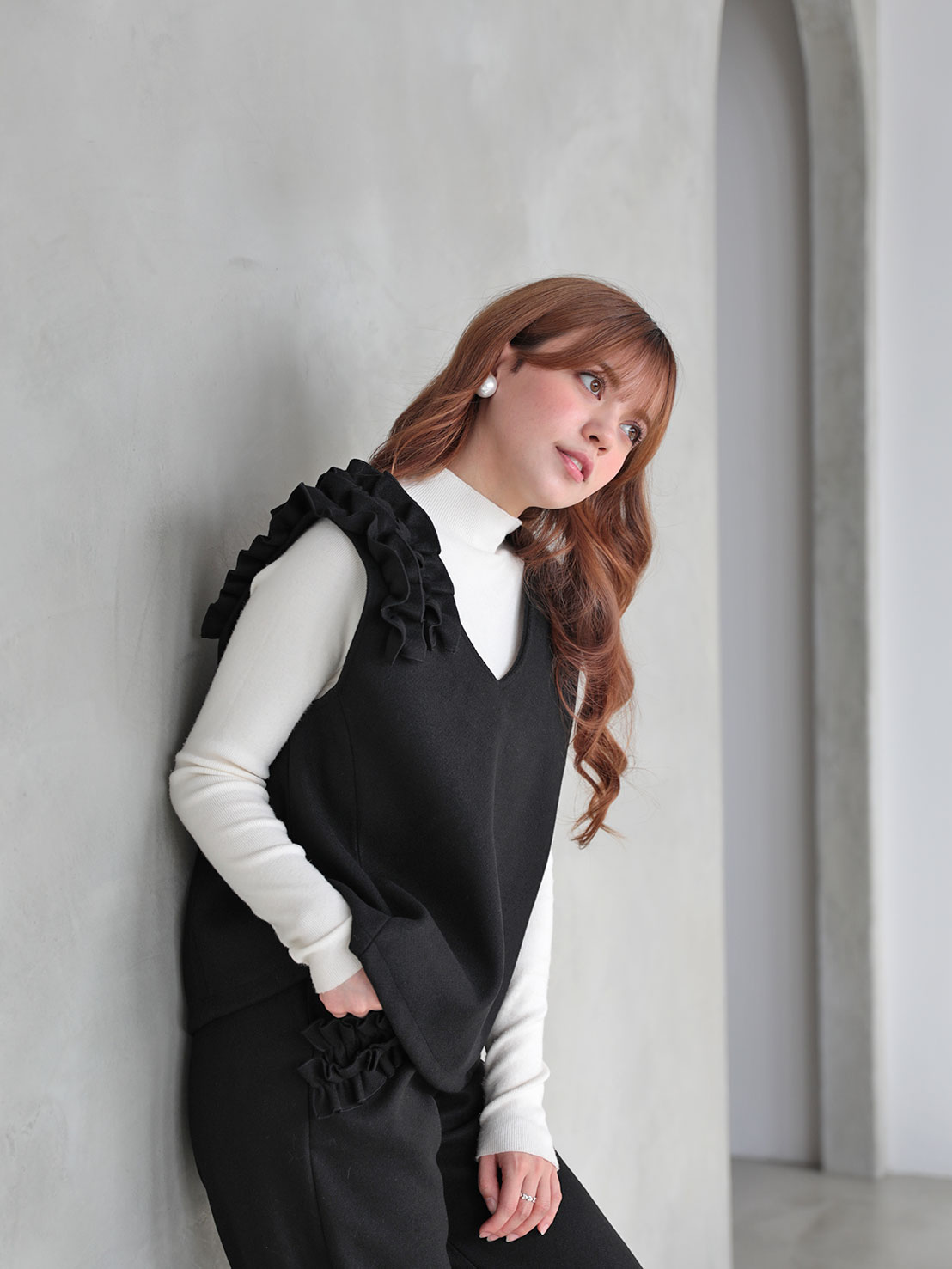 【FLOWERフリル セミAラインジレ(ma28) 】♥ノベルティ対象商品♥