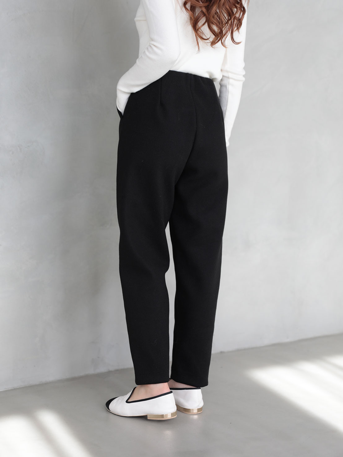 【FLOWERフリル 美脚セミカーブパンツ(ma26)】 ♥ノベルティ対象商品♥