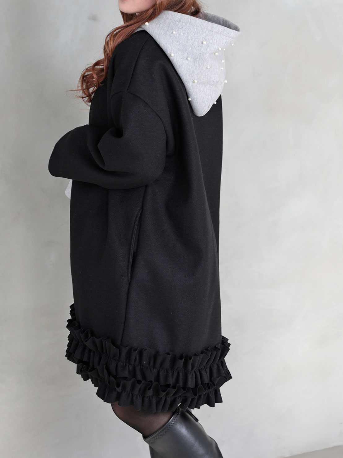 【裾フリルコート(ma23)】TH