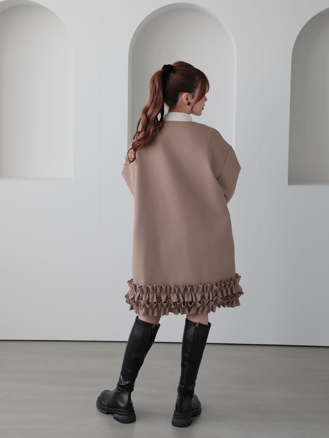 【裾フリルコート(ma23)】TH