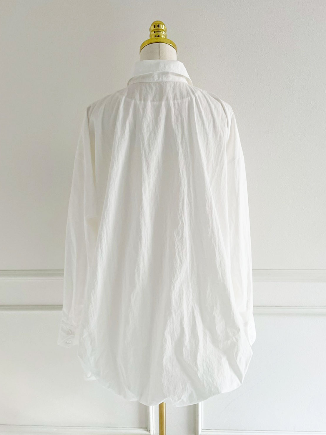 裾バルーン シャツワンピース(sd65923)