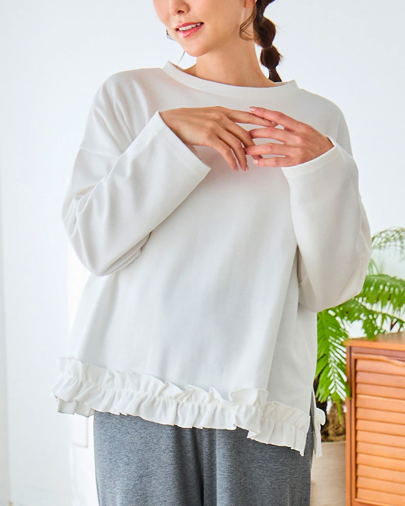 【裾フリルトップス(myu1215)】