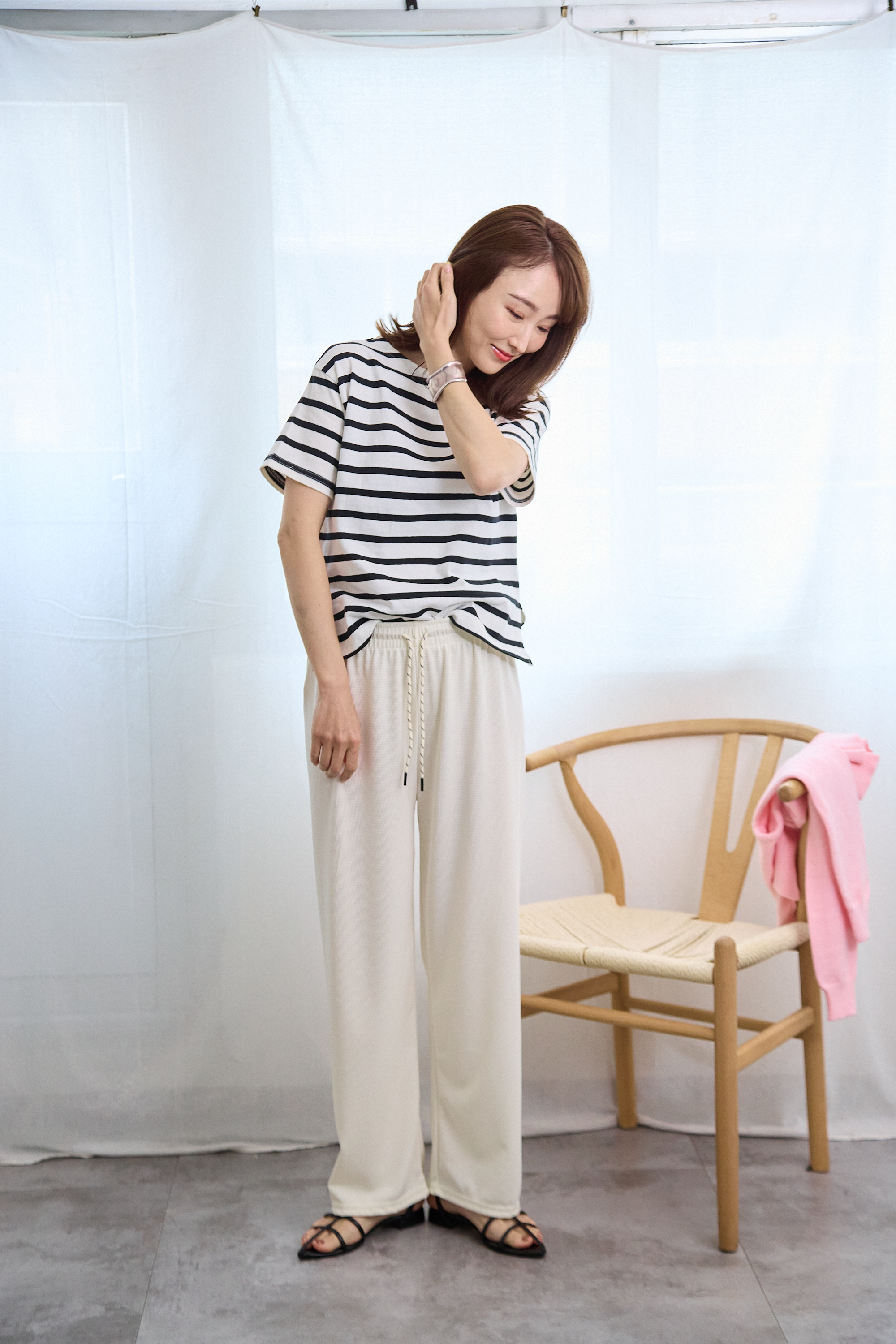 ブレイドロープさらっとセミワイドパンツ