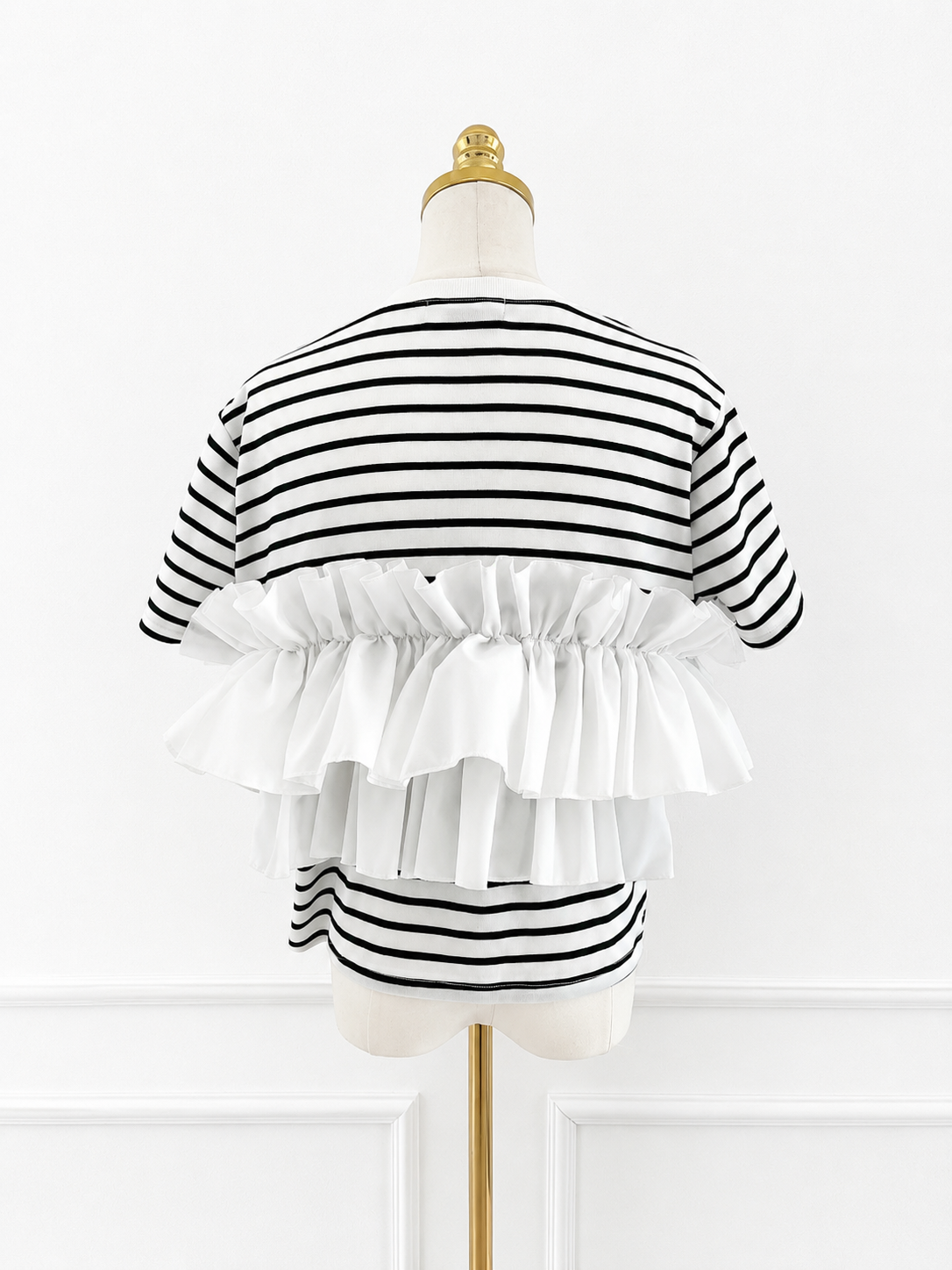PUFF FRILL ボーダーTシャツ(im005/半袖)