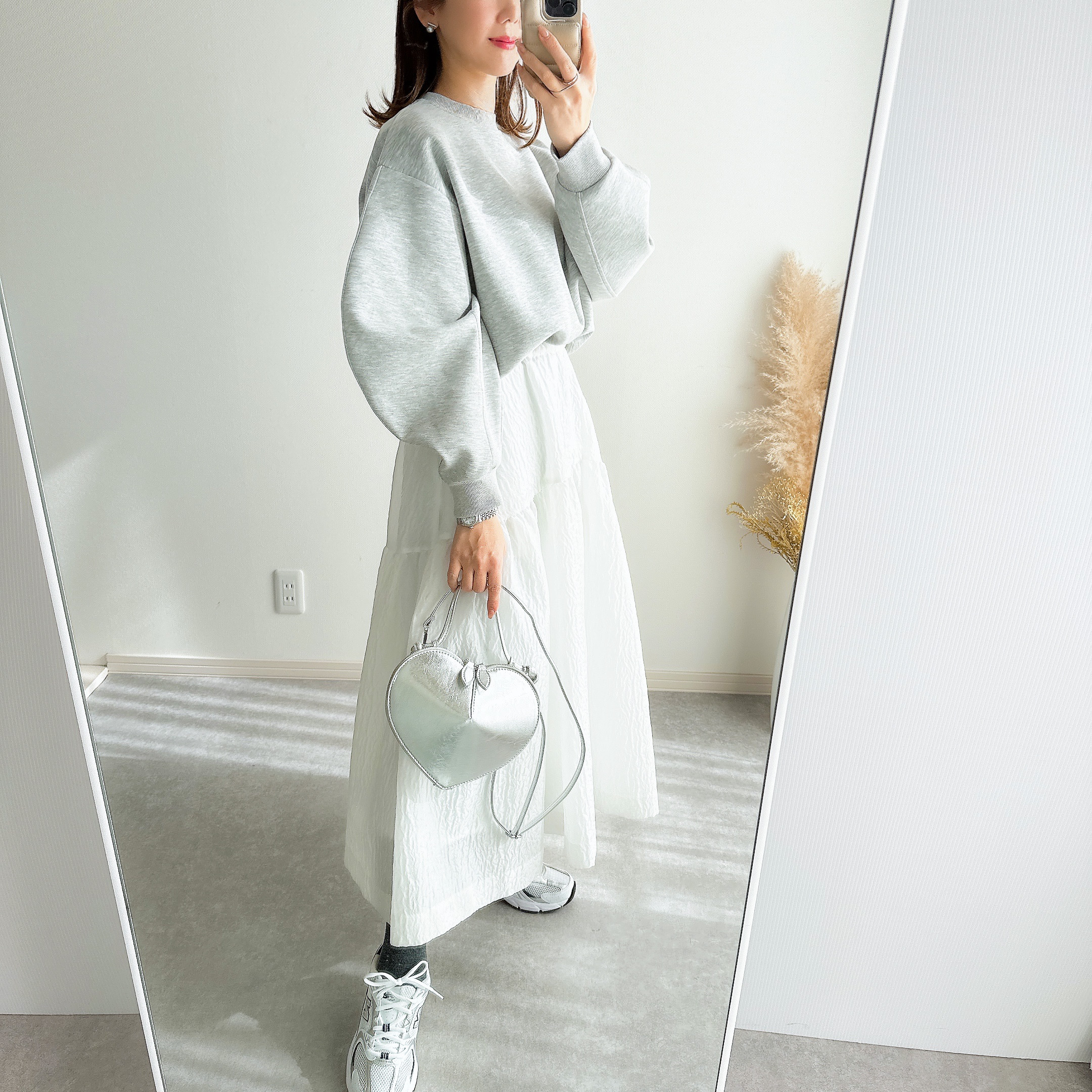 @m_i_mm_a×Myuコラボ【カーブスリーブプルオーバー(kbm599シンプル)】メール便OK