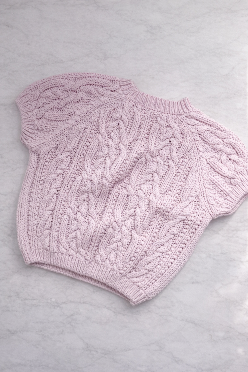 PINK ケーブルニット(kk2604-1)