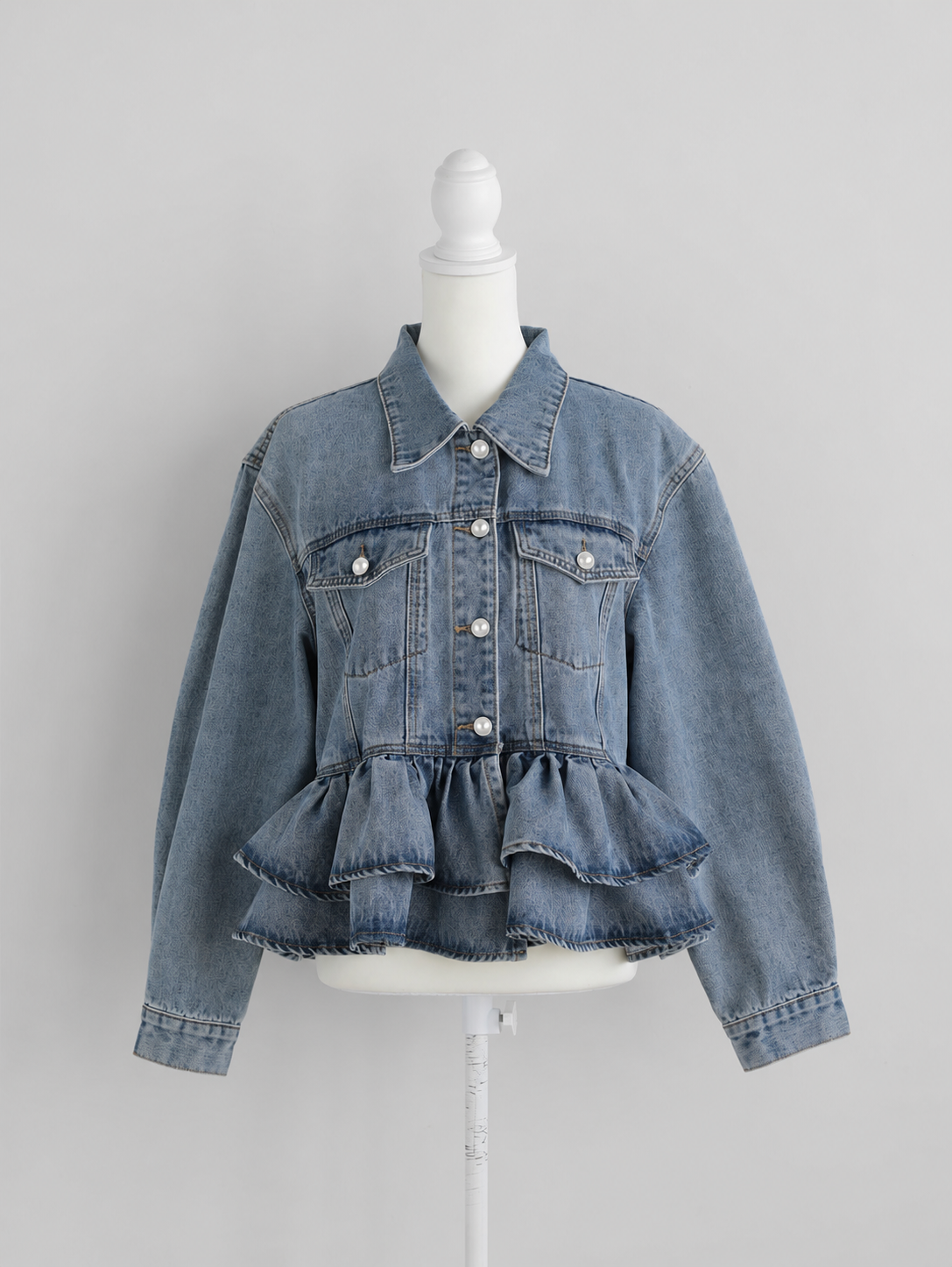  FRILL DENIM JACKET(im001)TH  