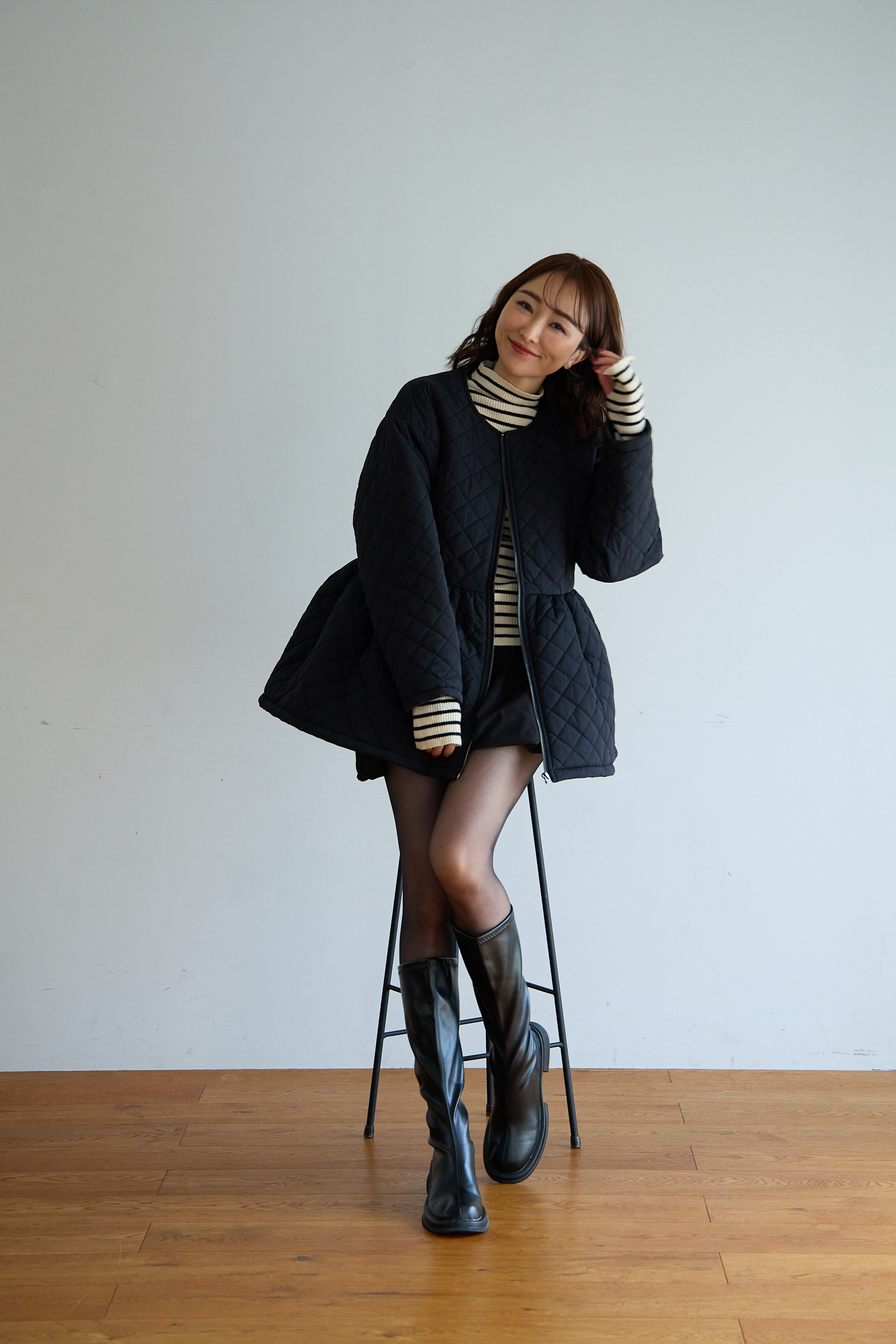 【超軽量美脚見せロングブーツ(ab575)】メール便OK