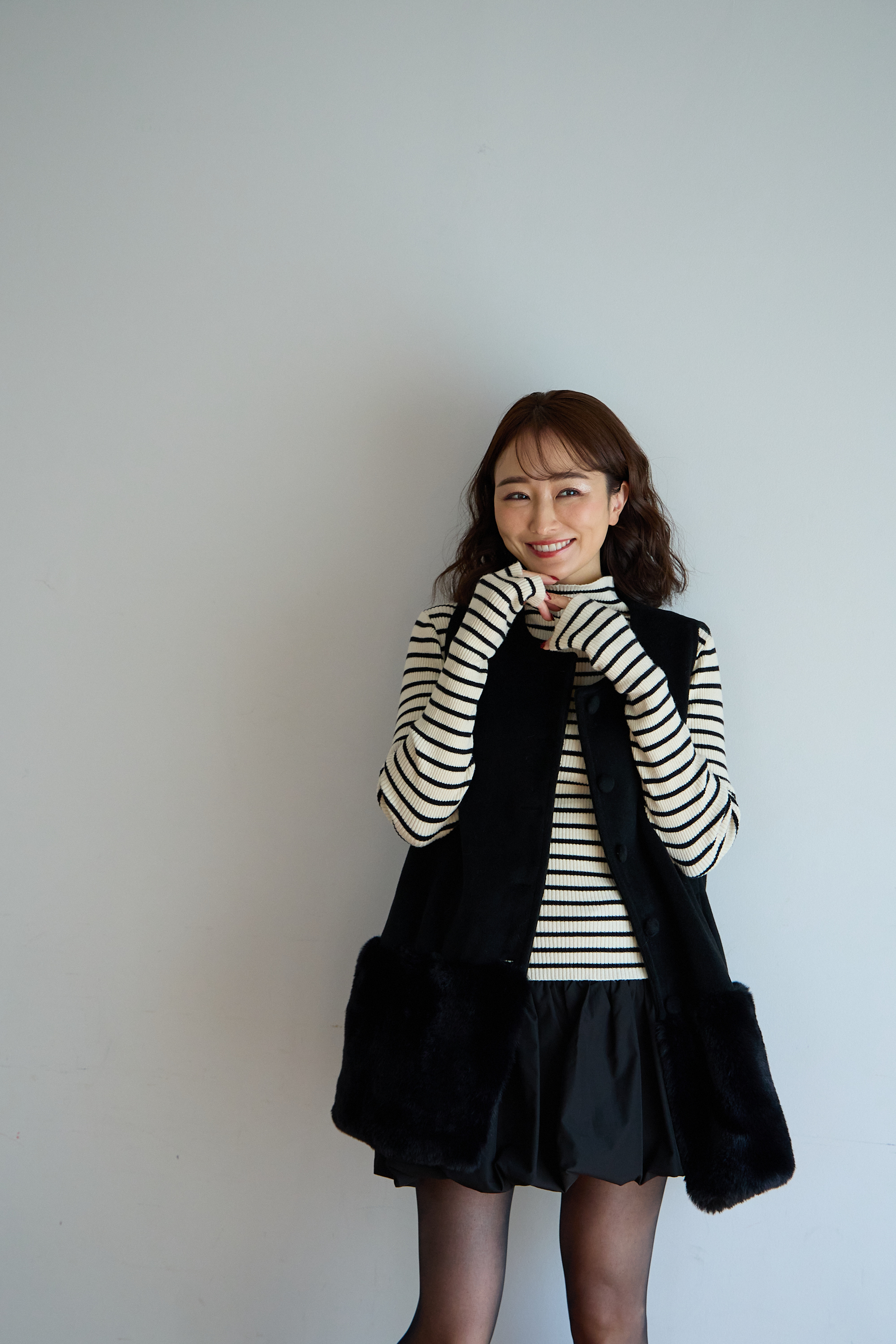 【裾エコファー2wayジレワンピkbm573)】メール便OK