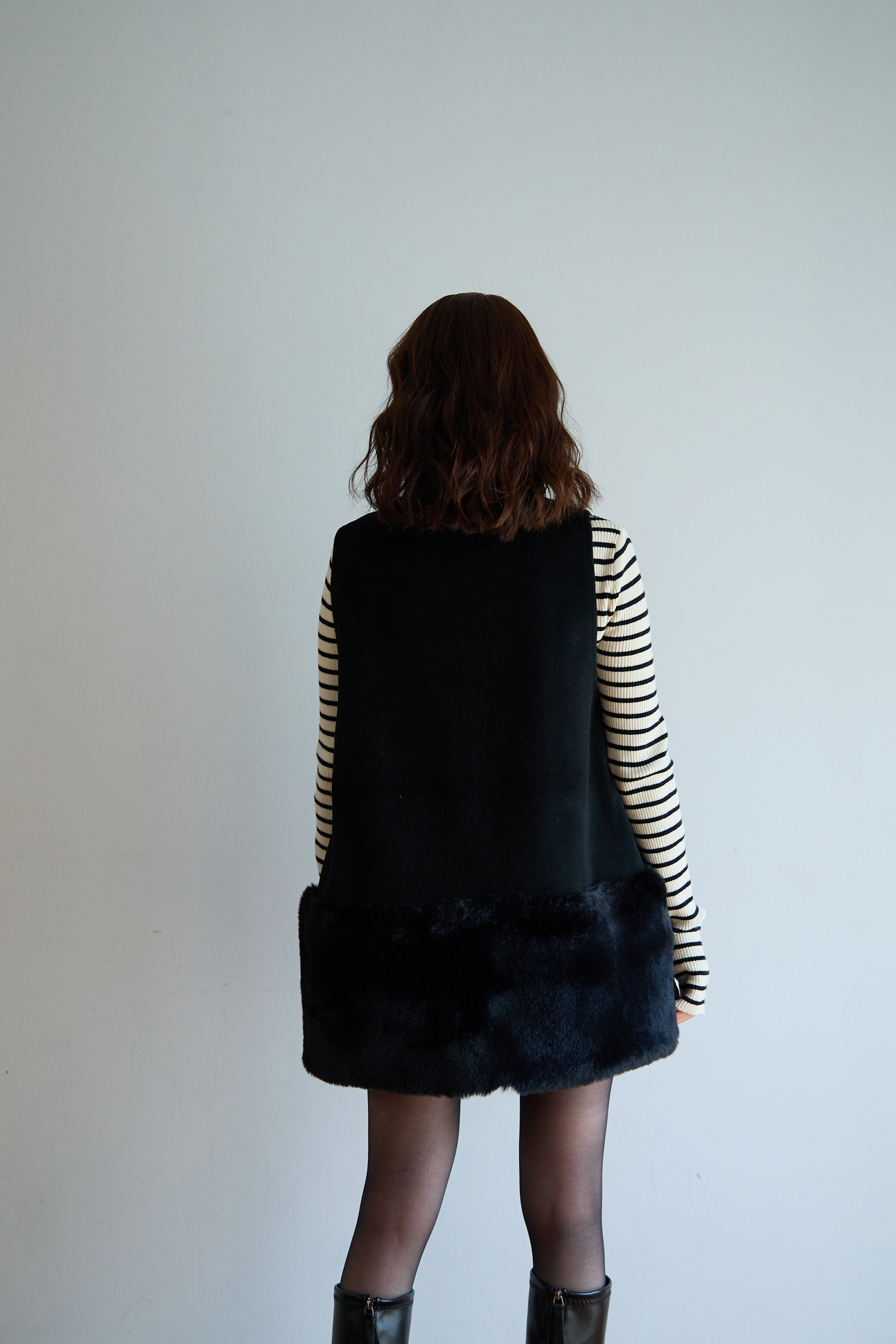 【裾エコファー2wayジレワンピkbm573)】メール便OK