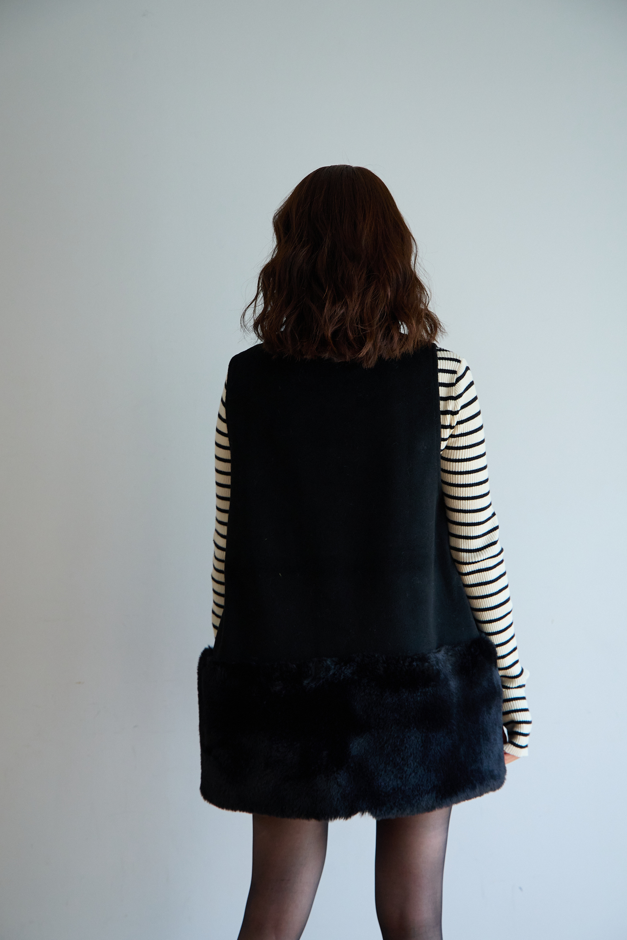 【裾エコファー2wayジレワンピkbm573)】メール便OK