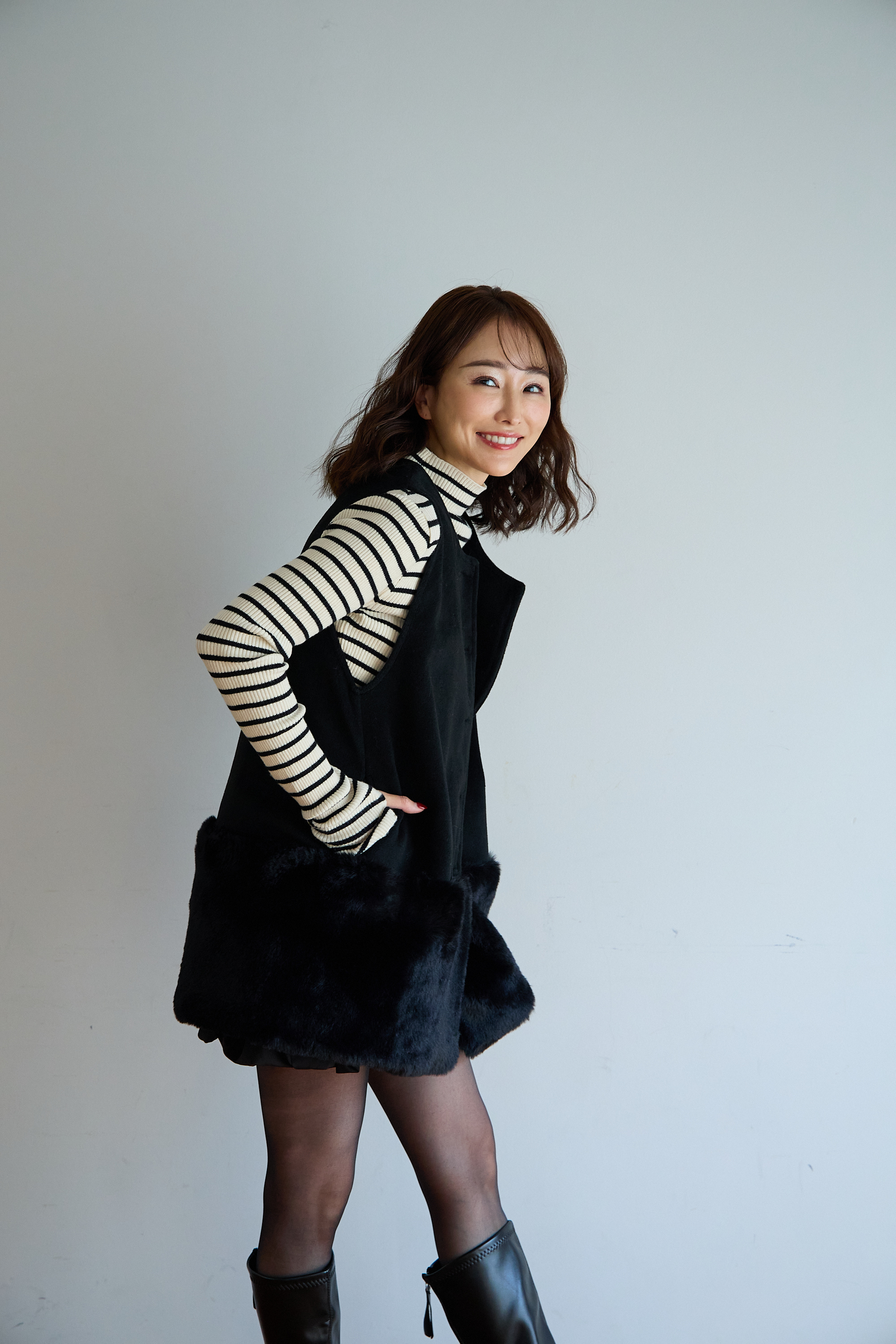 【裾エコファー2wayジレワンピkbm573)】メール便OK