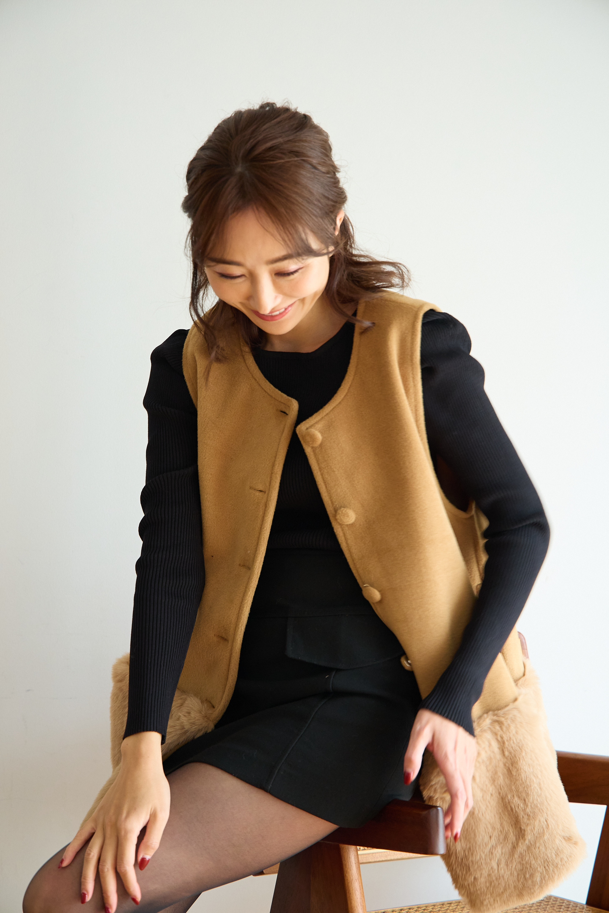 【裾エコファー2wayジレワンピkbm573)】メール便OK