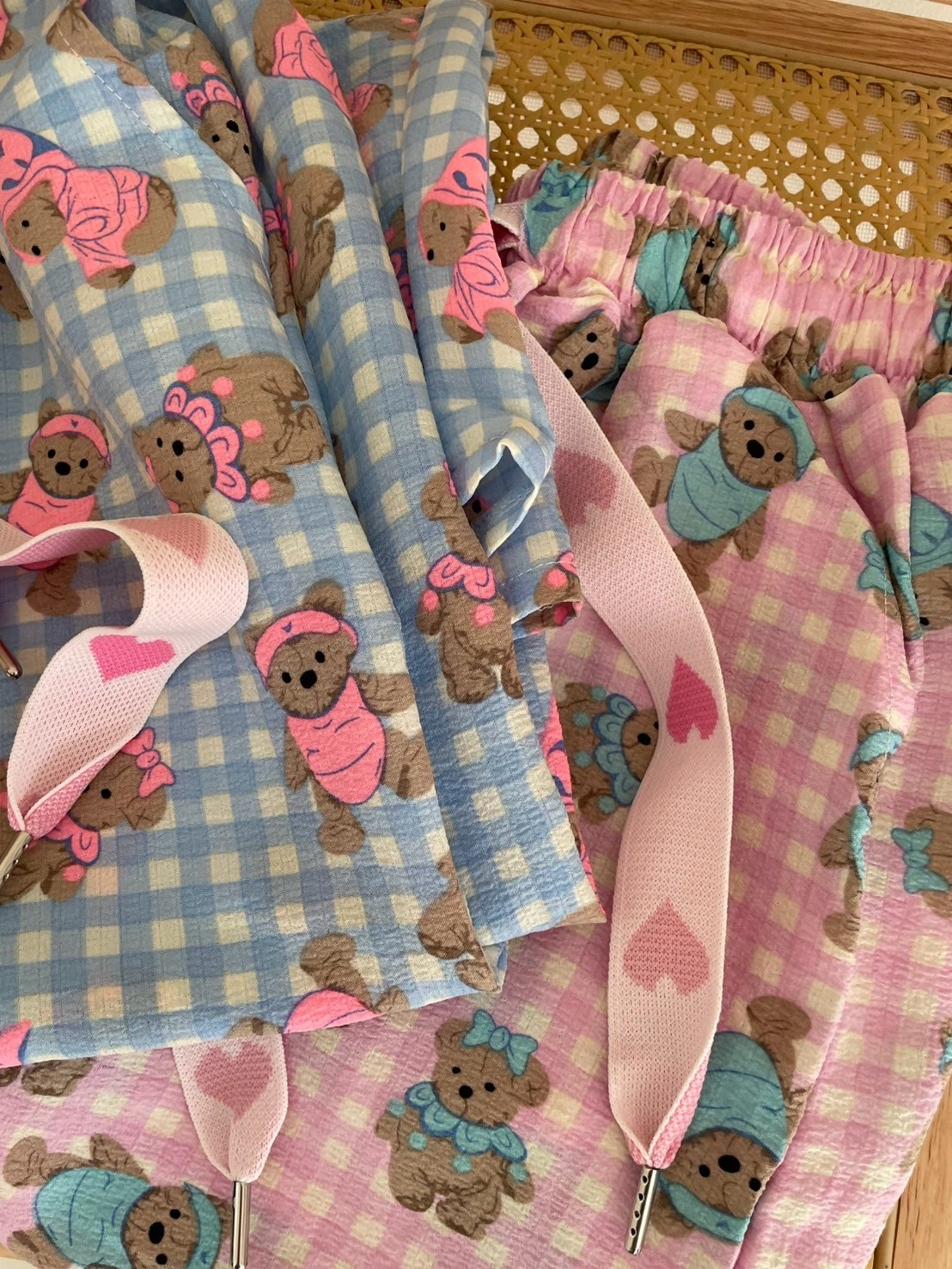 【クマさん柄ルームウェア（kk2503-a10）】