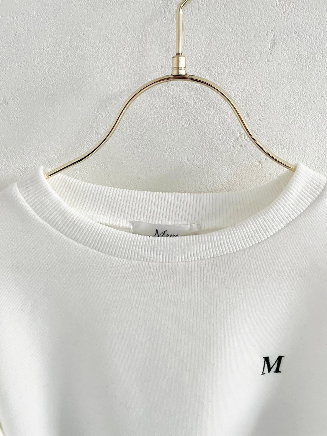 【裏起毛　刺繍入りぽわん袖プルオーバー(kbm580)】メール便OK