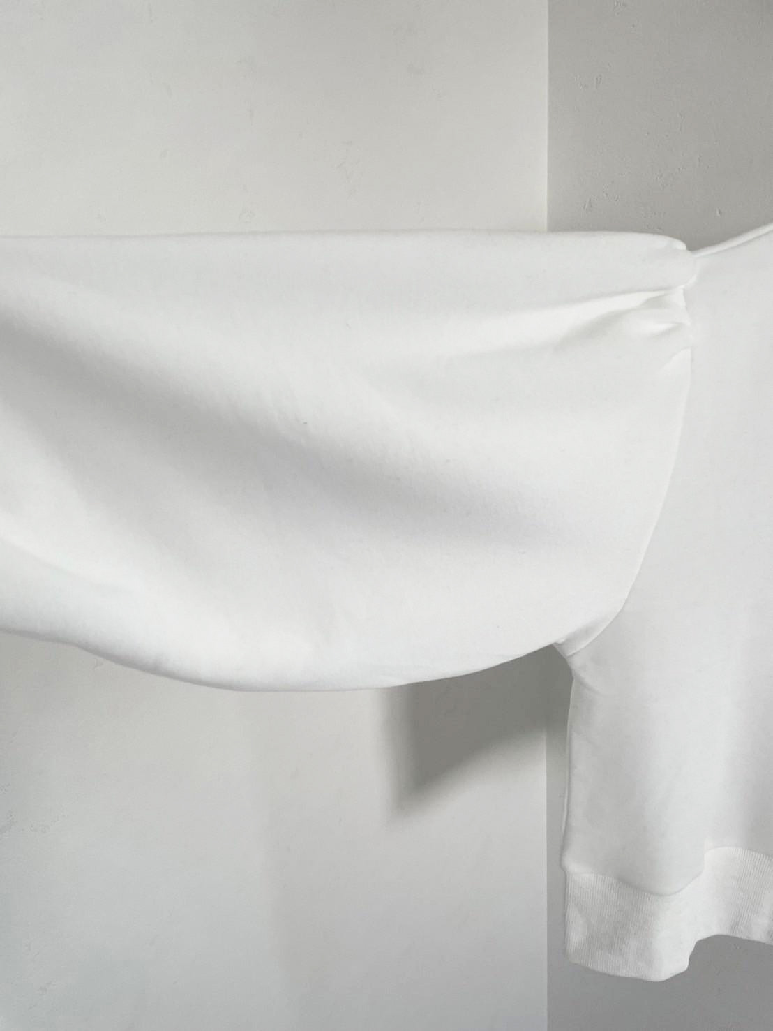 【裏起毛　刺繍入りぽわん袖プルオーバー(kbm580)】メール便OK