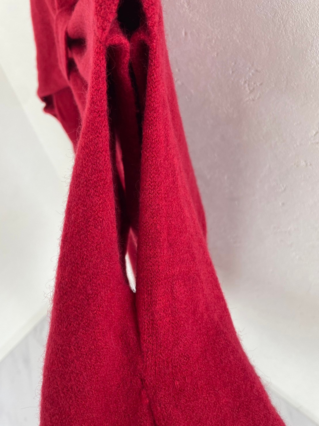 【オープンショルダー　リボンニットワンピース(ab562)】メール便OK