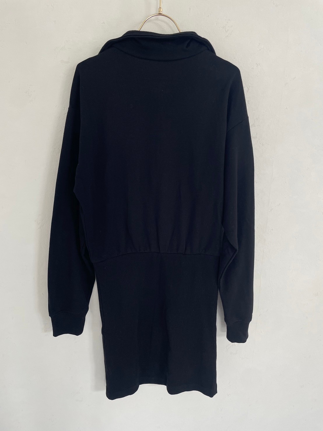 【裏毛ZIPUPワンピース(100184)(sd0067)】メール便OK