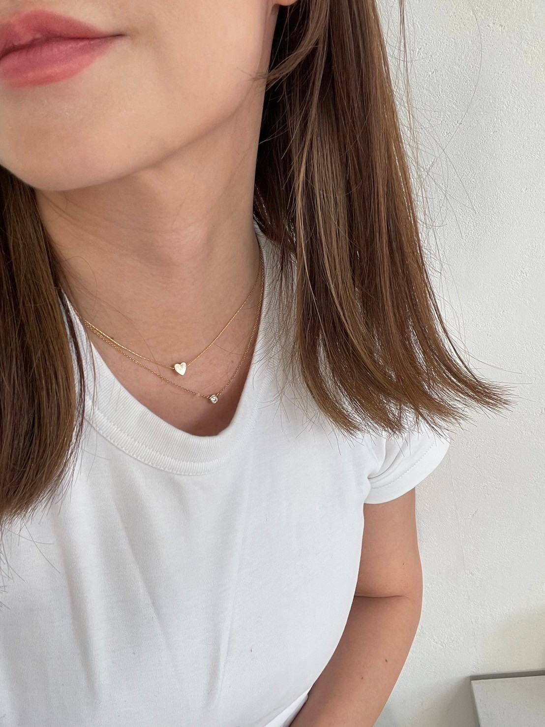 【プチハートネックレス(10-8842)(sd0077)】メール便OK