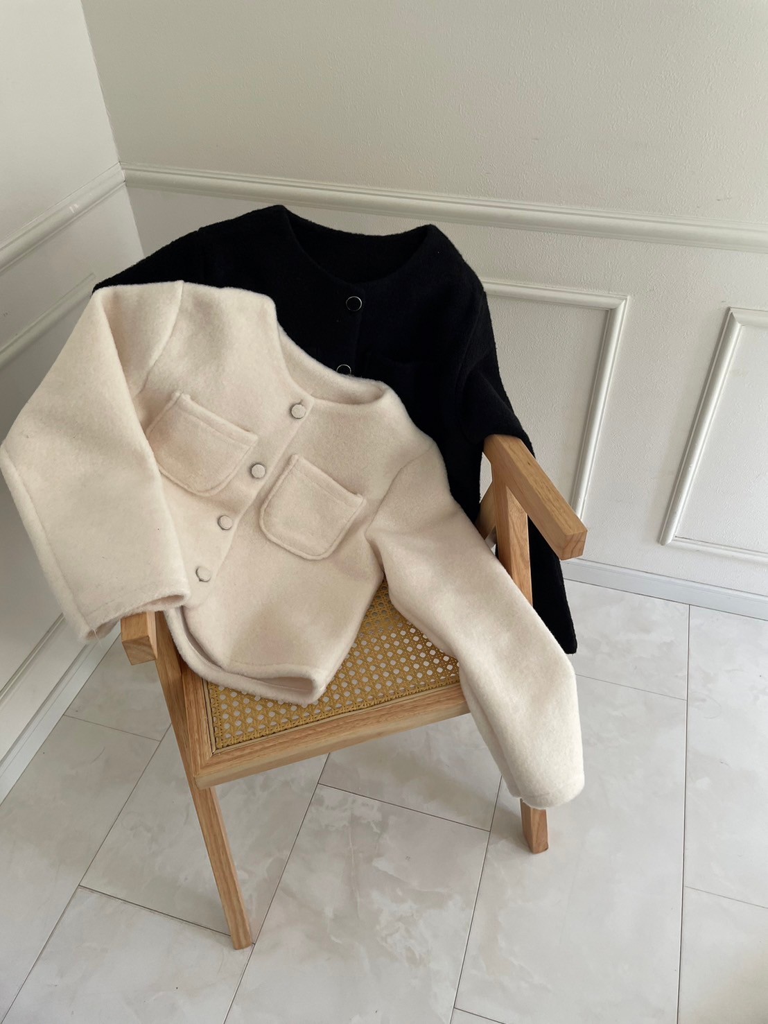 ふわもこジャケットトップス(kk0001)