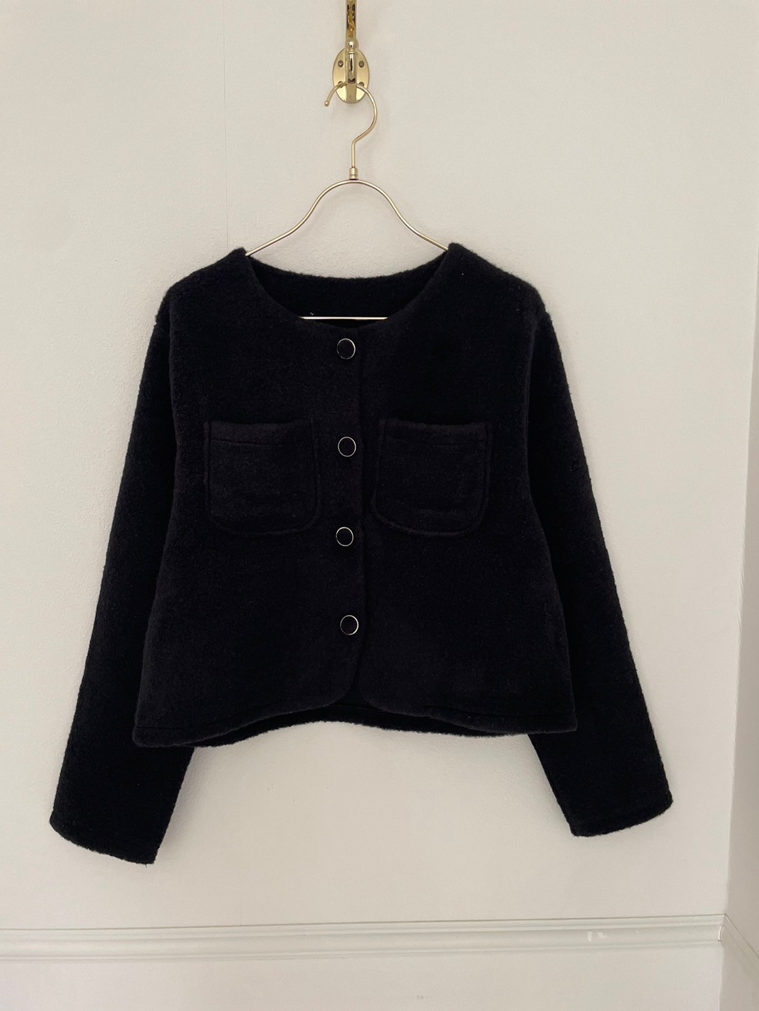 ふわもこジャケットトップス(kk0001)