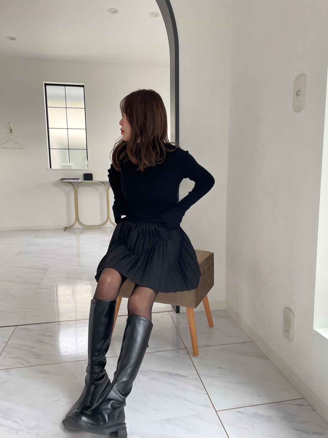 【エステルプリーツミニスカート(78198)(sd0073)】メール便OK