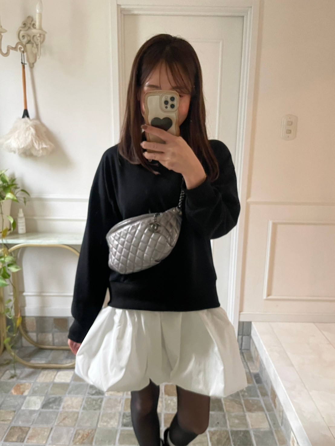 【バルーンスカート　ドッキング裏毛プルオーバー(kbm597)】メール便OK