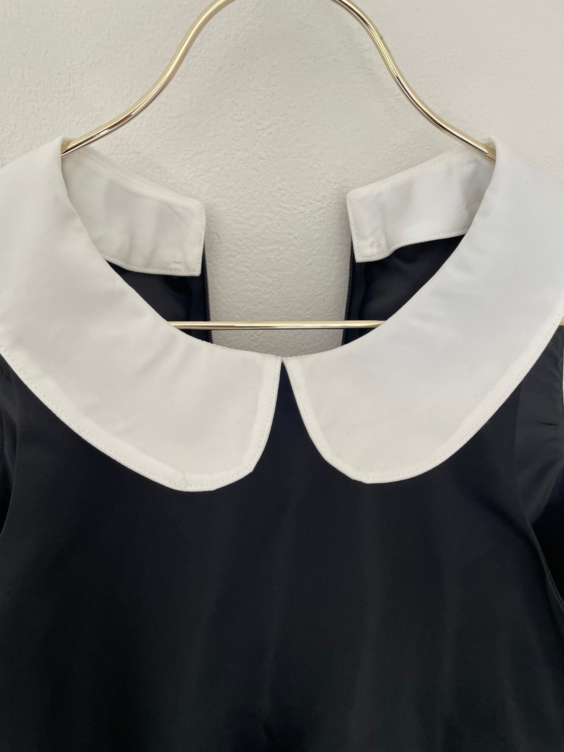 【えりか様みく様コラボ　付け衿　アメスリサテンワンピース(kbm592)】メール便OK