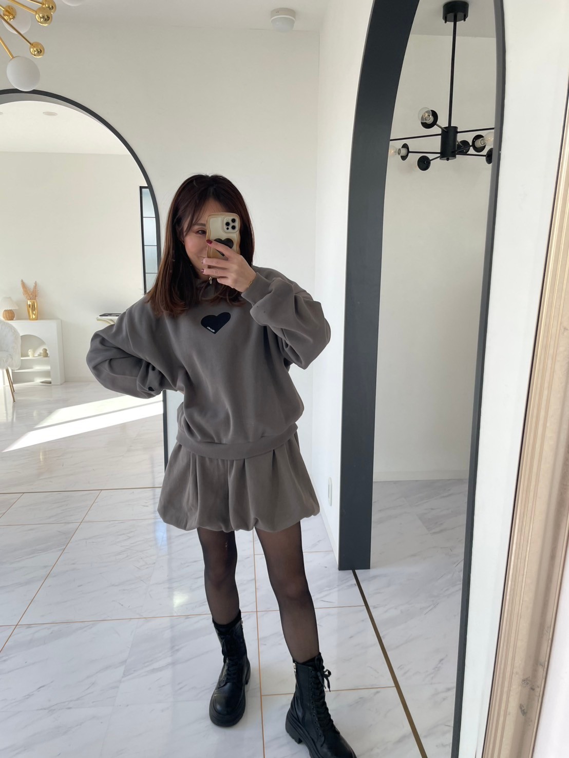 【インパン付きバルーンスカート(myu1205)】メール便OK