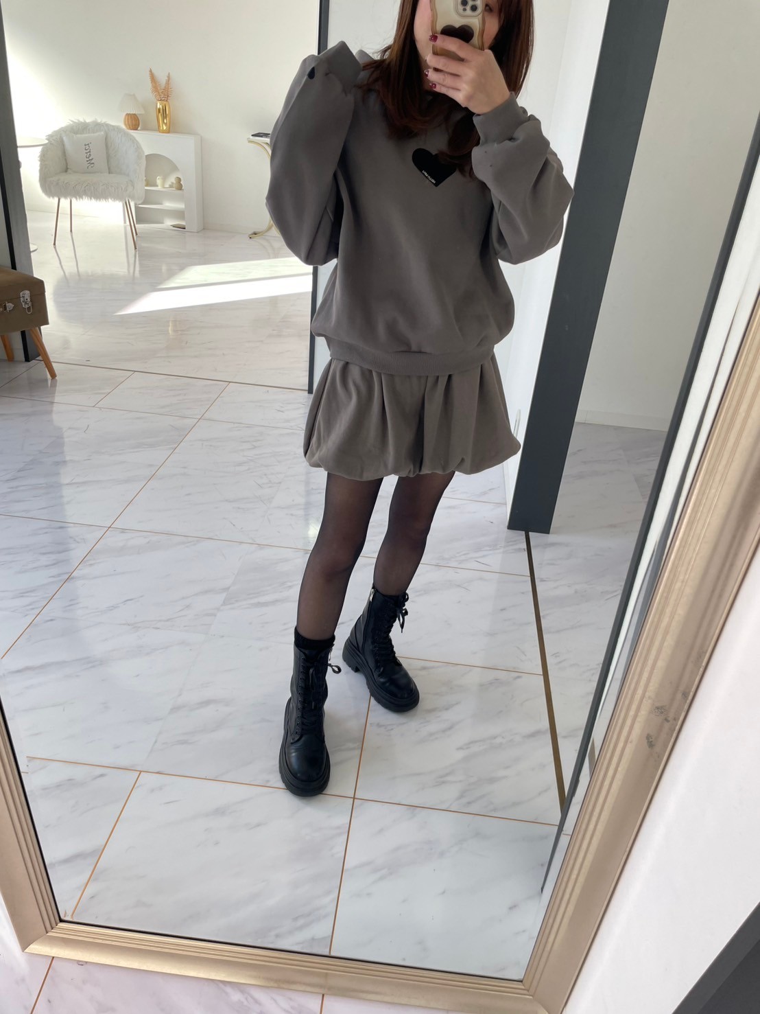 【インパン付きバルーンスカート(myu1205)】メール便OK